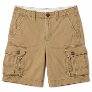 AMERICAN EAGLE Classic 100% Cotton Cargo Short Sz 28 Brown Grunge Baggy 90s Y2K
